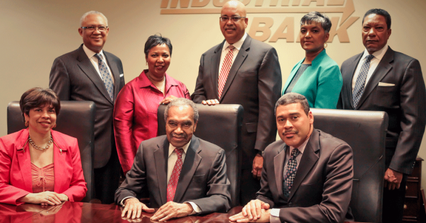 Executives at Industrial Bank, a Black-owned bank in Washington, DC